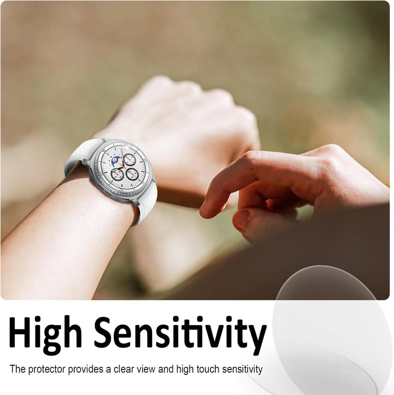 SPGUARD 4 Pack for Samsung Galaxy Watch 8 Screen Protector Classic 46mm Tempered Glass Clear Film Anti Scratch Bubble Free Compatible with Galaxy Watch8 Classic 46mm(NOT for Others Models) - Image 3